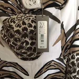 NWT. Eva Mendes strap/strapless print dress